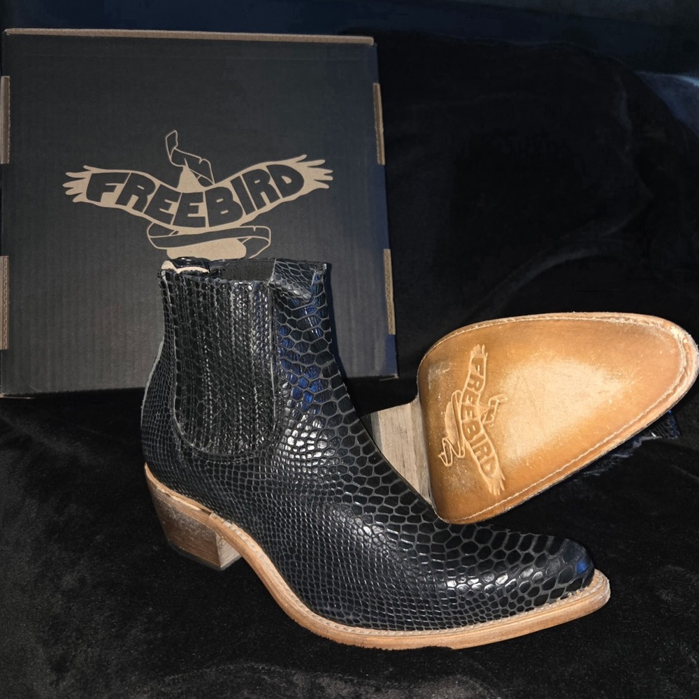 New Freebird Black Leather Women’s Boots